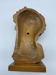 Art Deco wooden sculpted bust of the Venus 