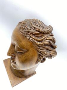 Art Deco wooden sculpted bust of the Venus 