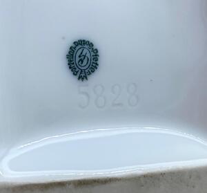 Pfeffer Gotha Art Deco dog porcelain book supports 