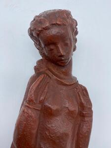 Harry Elström terracotta Mother and Child statue 