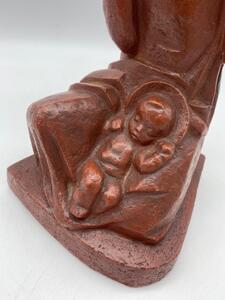 Harry Elström terracotta Mother and Child statue 