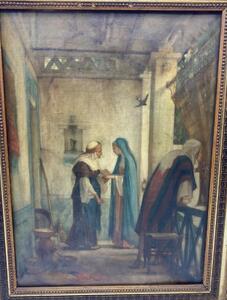 Charles Brun Orientalist oil painting Algeria 1886 