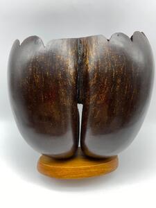 Coco de Mer vase from the Seychelles 