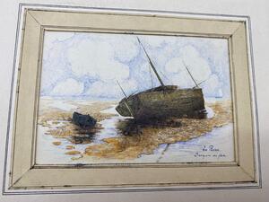 Antique collection of 22 ink animalier drawings in an album 