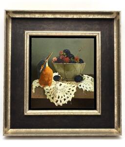 Gabriel Gressie modern art oil painting kingfisher 