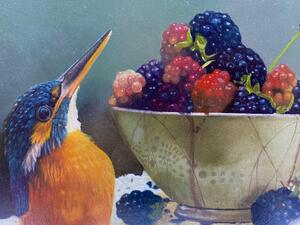 Gabriel Gressie modern art oil painting kingfisher 