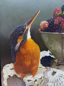 Gabriel Gressie modern art oil painting kingfisher 