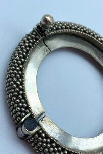 Rajasthan near pair of ‘gajre’ silver bracelets 