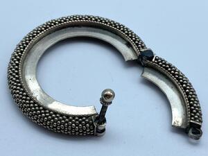 Rajasthan near pair of ‘gajre’ silver bracelets 