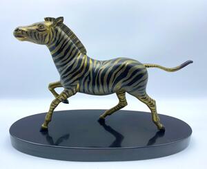 René Rochard bronze Zebra statue 