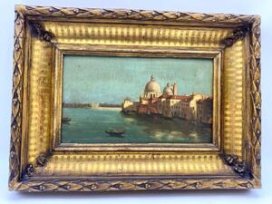 ‘Vue de Venise’ Santa Maria della Salute oil painting 