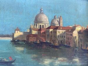 ‘Vue de Venise’ Santa Maria della Salute oil painting 