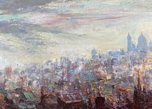 Pierre Moberg oil painting of Montmartre 