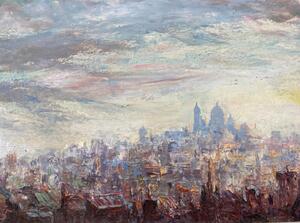 Pierre Moberg oil painting of Montmartre 