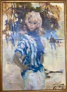 Pierre Grisot Parisienne portrait painting 