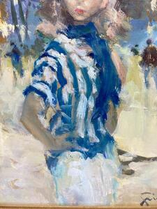 Pierre Grisot Parisienne portrait painting 