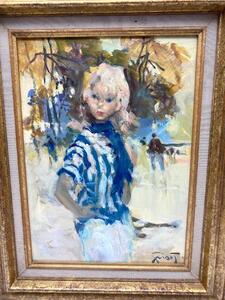 Pierre Grisot Parisienne portrait painting 