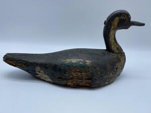 Two antique waterbird wooden decoys 