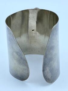 Native American silver turquoise cuff bracelet 