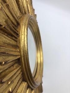 Vintage pair of gilded sunburst mirrors 