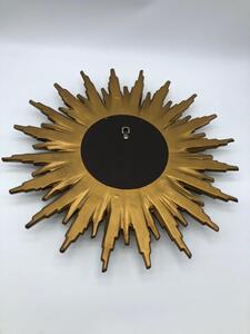 Vintage pair of gilded sunburst mirrors 