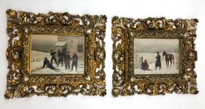 Christian Sell: a pair of Prussian-Franco war paintings 