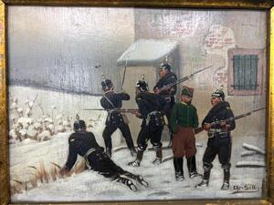 Christian Sell: a pair of Prussian-Franco war paintings 