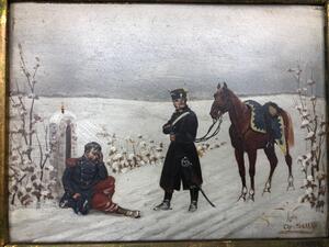 Christian Sell: a pair of Prussian-Franco war paintings 