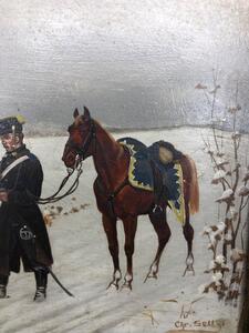 Christian Sell: a pair of Prussian-Franco war paintings 