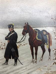 Christian Sell: a pair of Prussian-Franco war paintings 