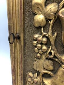 Antique French tabernacle door with chalice and snake 