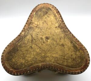 Antique religious wood goldleaf stand 