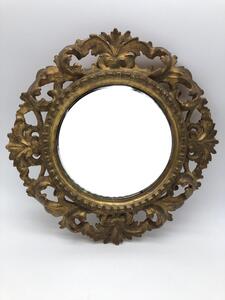 Antique 18th century carved giltwood mirror 