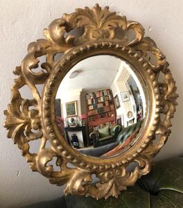 Antique 18th century carved giltwood mirror 