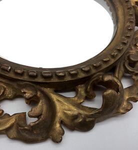 Antique 18th century carved giltwood mirror 