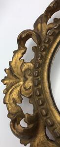 Antique 18th century carved giltwood mirror 